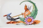 trauciņš, porcelāns, M.S. Kuzņecova rūpnīca, roku gleznojums, Rīga (Latvija), 1920-1933 g., 10 x 20....