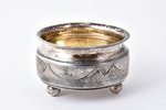 sālstrauks, sudrabs, 84 prove, 27.92 g, māksliniecisks gravējums, Ø 4.8 cm, h 2.9 cm, 1908-1917 g.,...