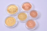 Latvijas eiro Proof kaluma monētu komplekts, 2015 g., 9 monētas, Latvija, Proof, koka futrālī...