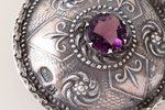 sakta, sudrabs, 875 prove, 4.13 g., izstrādājuma izmērs Ø 4.5 cm, 20 gs. 20-30tie gadi, Latvija, trū...