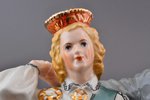 statuete (DEFEKTS), Tautas deja (melni svārki), porcelāns, Rīga (Latvija), PSRS, Rīgas porcelāna rūp...