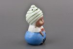 statuete, sālstrauks "Mazais Muks", porcelāns, Rīga (Latvija), M.S. Kuzņecova rūpnīca, 20 gs. 20-30t...