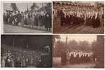 fotogrāfija, 4 gab., Rīga, Dziesmu svētki, Latvija, 20. gs. 20-30tie g., 13.8х8.8 cm...