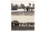 fotogrāfija, 2 gab., velosipēdists, sporta svētki, Latvija, 20. gs. 20-30tie g., 13.8х8.8 cm...
