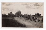 fotogrāfija, smagās automašīnas, ceļu remonta tehnika, Latvija, 20. gs. 20-30tie g., 13.6х8.2 cm...