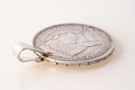 kulons, "Milda", sudrabs, 925 prove, 23.43 g., izstrādājuma izmērs Ø 3.7 / 5 cm, 20. gs. 1. puse, La...