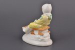 statuete, Meitene uz kamanām, porcelāns, Rīga (Latvija), PSRS, Rīgas porcelāna rūpnīca, modeļa autor...
