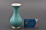 vāzīte, porcelāns, M.S. Kuzņecova rūpnīca, Rīga (Latvija), 1937-1940 g., h 14 cm, otrā šķira, matvei...