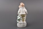 statuete, Slēpotājs, porcelāns, Rīga (Latvija), PSRS, Rīgas porcelāna rūpnīca, modeļa autors - S. Bo...