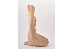 statuete, Akts, autore - Lūcija Otīlija Žurgina (1908-1999), šamots, Rīga (Latvija), PSRS, autordarb...