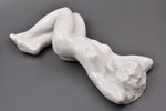 statuete, Guļošā (Akts), porcelāns, Rīga (Latvija), PSRS, autordarbs, autore - Elza Švalbe-Matvejeva...