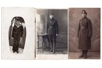 fotogrāfija, 3 gab., Igaunijas armijas karavīri, Igaunija, 20. gs. 20-30tie g., 14х9  13.6х8.6 cm...