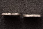 50 копеек, 1921-1922 г., комплект из 2 монет, серебро, СССР, XF...