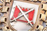 нагрудная цепь мэра, Слока, серебро, 875 проба, Латвия, 20е-30е годы 20го века, мастер Людвиг Розент...