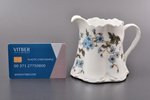 сливочник, фарфор, завод Братьев Корниловых, Российская империя, начало 20-го века, h 9.2 см, незнач...