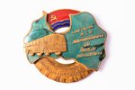 знак, Отличный шофер, Министерство дорожного транспорта и шоссейных дорог Латвии, Латвия, СССР, 30.5...