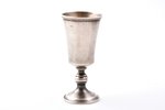рюмка, серебро, 875 проба, 16.80 г, h 7.1 см, 20-30е годы 20го века, Латвия...