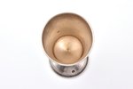 рюмка, серебро, 875 проба, 16.80 г, h 7.1 см, 20-30е годы 20го века, Латвия...