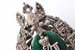 знак, в память 50-летия земских учреждений, серебро, эмаль, 84 проба, Российская Империя, 1914-1917...
