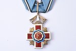 орден, Орден Эстонского Красного Креста, с фрачным знаком и миниатюрной лентой, 3-я степень, Эстония...