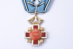 орден, Орден Эстонского Красного Креста, с фрачным знаком и миниатюрной лентой, 3-я степень, Эстония...