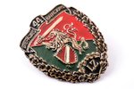 знак, 44-й пехотный батальон Земессардзе, Лиепая, № 253, Латвия, 90-е годы 20-го века, 51.5 x 42 мм...