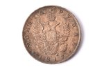 1 рубль, 1817 г., ПС, СПБ, серебро, Российская империя, 20.585 г, Ø 35.7 мм, VF, F...