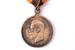 медаль, За Храбрость (с изображением Николая II), 4-я степень, серебро, Российская Империя, 35.7 / Ø...