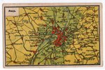 открытка, пропаганда, карта, Российская империя, начало 20-го века, 13.8х8.8 см...