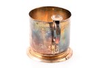подстаканник, серебро, 84 проба, 130.4 г, h (с ручкой) 8.6 cм, Ø (внутренний) 6.8 см, середина 19-го...