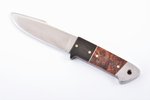 полуинтегральный нож, ручная ковка, мастер "HH" Heino Hoffmann, рукоять из пустынного железного дере...