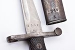 штык, M1941, Toledo, период Второй Мировой войны, общая длина 37.2 см, длина клинка 24.6 см, Испания...