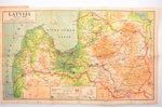 карта Латвии, "Физическая учебная карта Латвии", 1:800000, Институт картографии им. П. Мантниекса, Р...