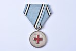 медаль, Эстонский Красный Крест, Eesti Punane Rist, 2-я степень, серебро, Эстония, 20е-30е годы 20го...