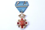 Орден Эстонского Красного Креста, 5-я степень, Эстония, 20е-30е годы 20го века, 57.6 x 38.8 мм, на ф...