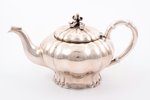 чайник, серебро, 84 проба, 765.85 г, золочение, h 14 см, мастер Нордберг Иосиф, 1839 г., С.- Петербу...