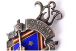 знак, 4-я перепись населения (с 1 звёздочкой), серебро, 875 проба, Латвия, 30-е годы 20-го века, 45....