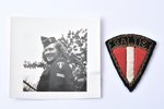 комплект: нашивка и фотография, Балтийская (Латвийская) охранная рота, Трудовая служба, Вторая миров...