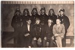фотография, группа пожарных, Латвия, 20-30е годы 20-го века, 13.8х8.8 см...