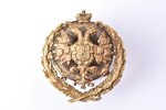 знак, бронза, Российская Империя, 39.9 х 36.3 мм...
