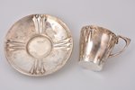 кофейная пара, модерн, Plewkiewicz w Warszawie, посеребрение, Российская империя, Царство Польское,...