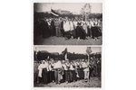 фотография, 2 шт., Рига, Праздник песни, Латвия, 20-30е годы 20-го века, 13.6х8.6 см...
