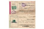 облигация, вексель, комплект из 9 шт., 1931-1940 г., Латвия...