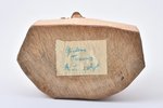 статуэтка, "Зеленая земля", дерево, Рига (Латвия), авторская работа, h 20.5 x 17.5 x 10.5 см, автор...