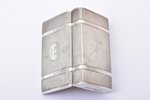 табакерка, серебро, 84 проба, 204.10 г, штихельная резьба, золочение, 6.9 x 12 x 2.8 см, 1880-1890 г...