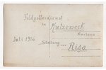 фотография, немецкая оккупация, Муцениеки, Латвия, Российская империя, начало 20-го века, 13.8х8.8 с...