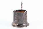 подстаканник, серебро, Модерн, 84 проба, 181.6 г, h (с ручкой) 11 см, Ø (внутренний) 6.9 см, мастер...
