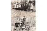 фотография, 2 шт., спортивные состязания, группа велосипедистов, Латвия, 20-30е годы 20-го века, 14х...