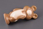 статуэтка, Олимпийский Мишка, фарфор, СССР, Кисловодский фарфоровый завод, 80-е годы 20го века, h 12...
