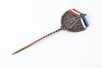знак, ETL, серебро, эмаль, Латвия, Эстония, 1935 г., 25 (67.9) x 20.4 мм, 4.20 г...